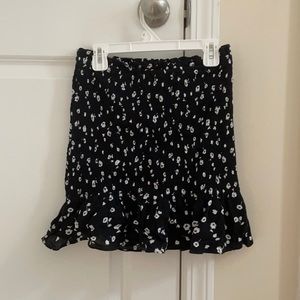 american threads, small, black mini/midi skirt
